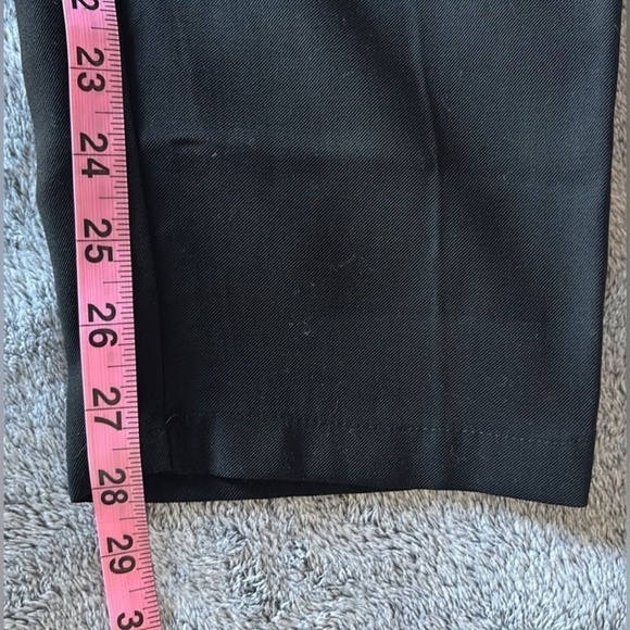 Nine West Rayon High Waist Pleated Tapered Cargo Pants in Black Size‎ Large EUC - Picture 7 of 12